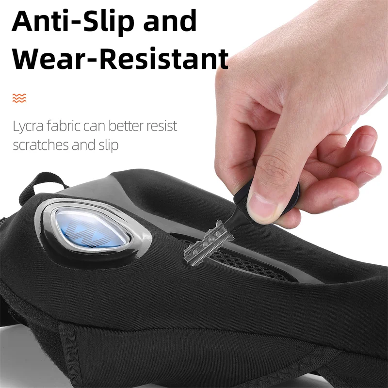 WEST BIKING Memory Foam Bike Saddle Cover Hollow Breathable Anti Slip Shock Resistant For MTB Road Commuter Bicycle Seat Pad