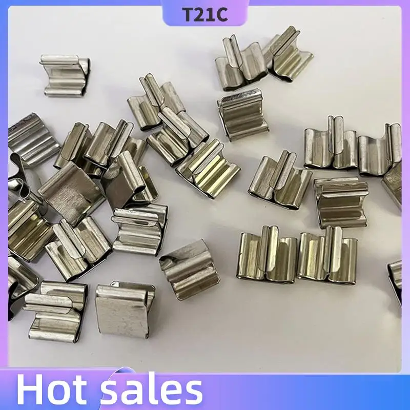 

T21C 500 PCS Metal Wick Sustainer,Wick Holder For Wood Wick Candle