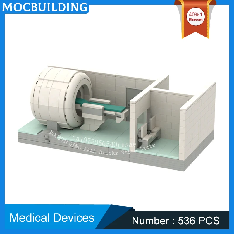 

MOC Building Blocks Movie Scene Series Scanner Room Medical Device Model DIY Assembly Brick Creative Collection Display Toy Gift