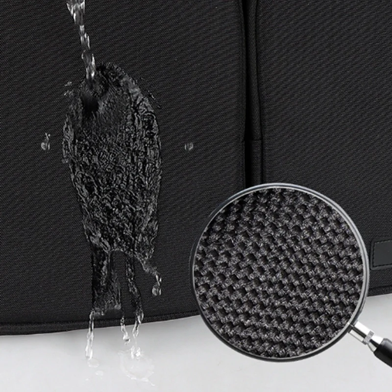 Pasta com zíper com alça de ombro resistente e vários bolsos, para uso escolar de escritório, para laptops, 13,3 polegadas