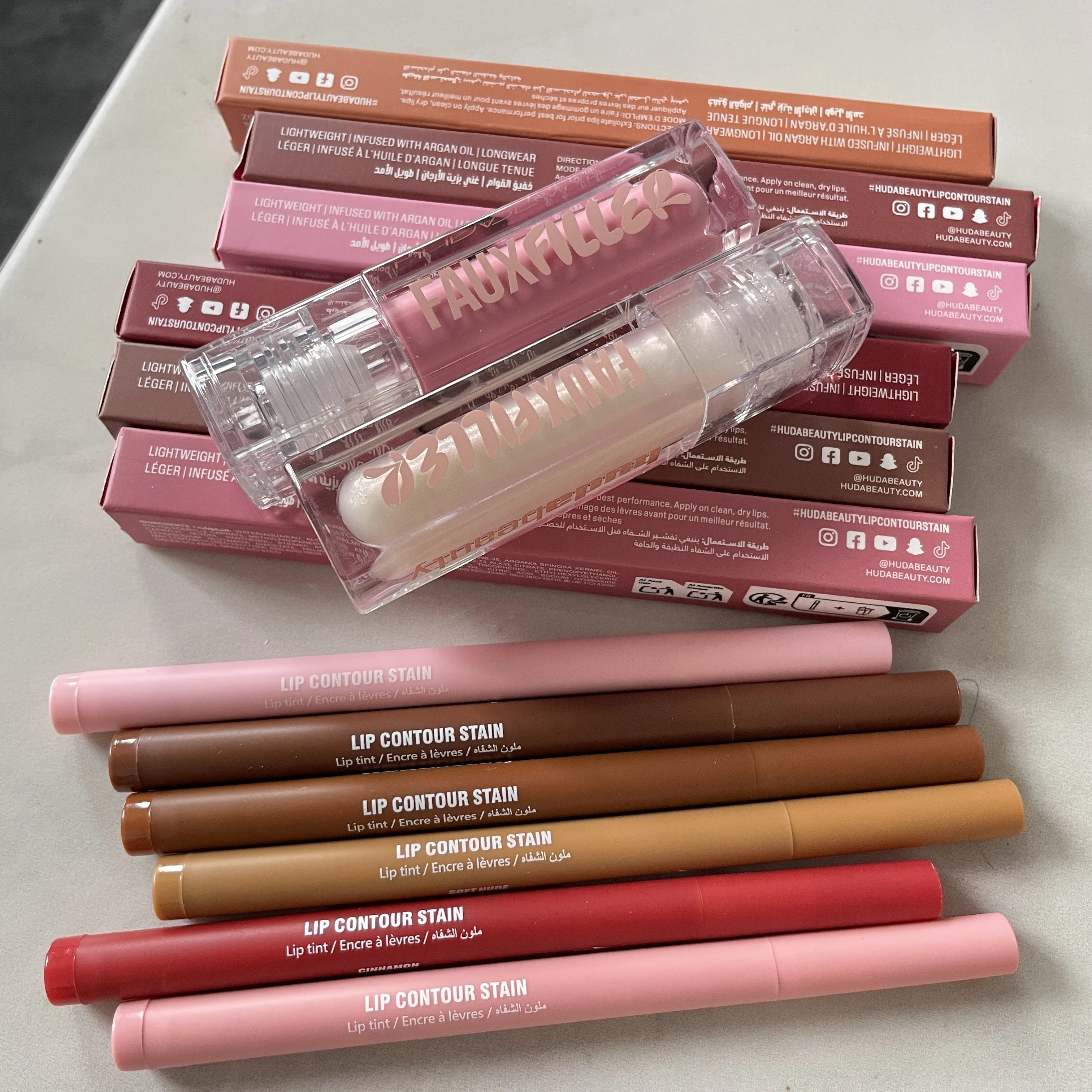 New Launched Setting Powder Lip Liner Pencil For IPhone 17 Air ProMax 15 16 Lipstick Juicy Goji Lip Gloss Moisturizer Phone Case