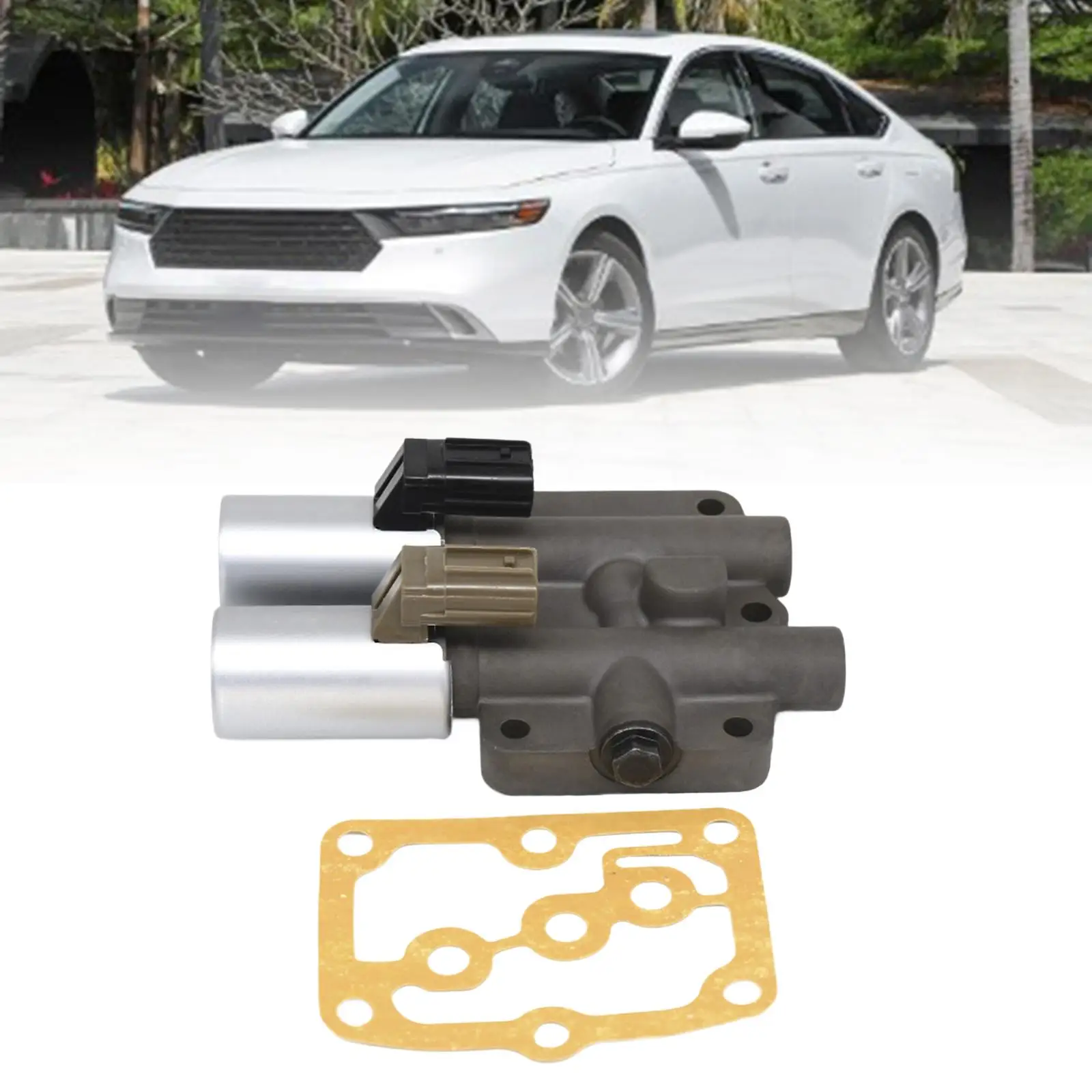 

Transmission Solenoid Kit with Gasket Durable Plastic Metal Assembly for Honda Pilot Accord Acura TL MDX