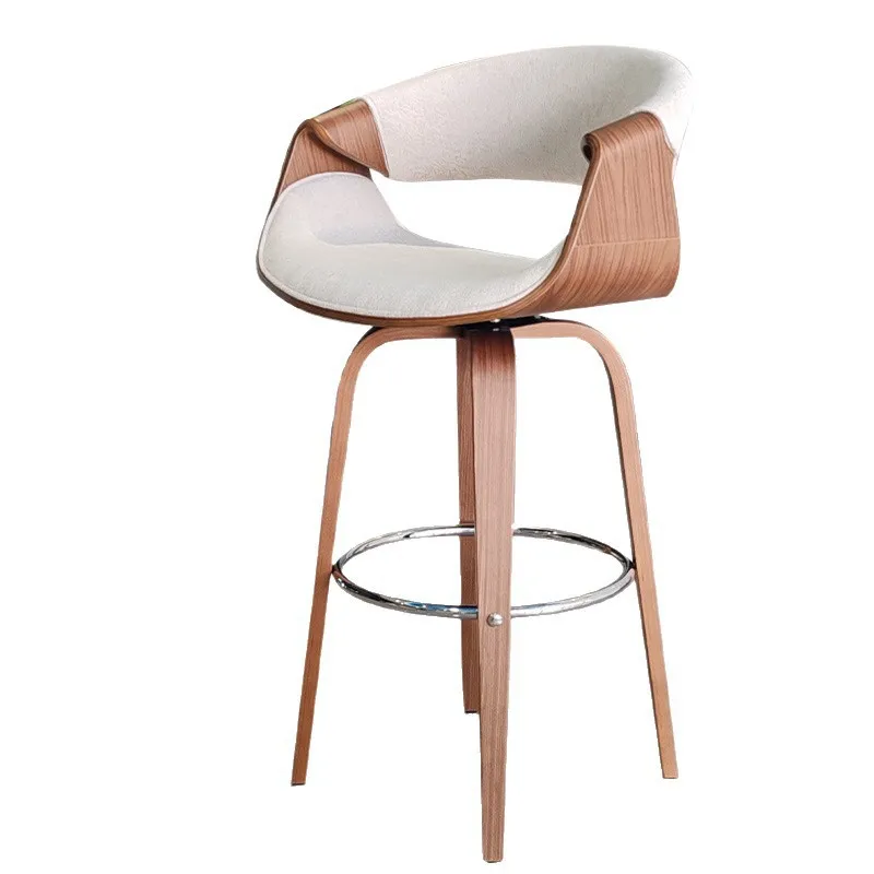 

Дизайнерский стул для кафе - стул для балкона из массива дерева - креативный барный стул