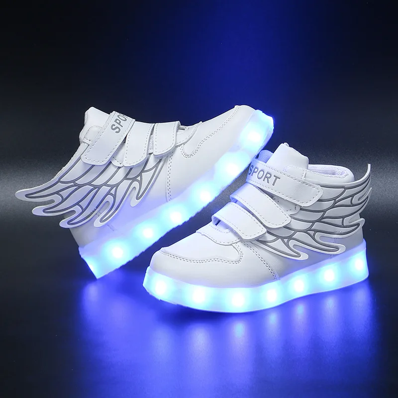 Girls Shoes Spring Summer 2023 New Boys Luminous Shoes LED sneaker Children\'s Mesh Shoes