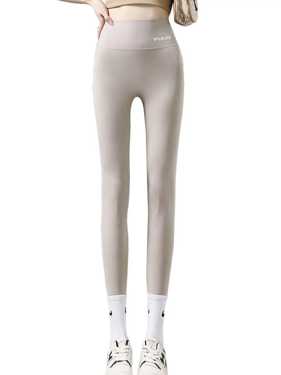 Pantaloni da yoga a vita alta Capispalla da donna Autunno Nuovo Sle 2025 Pantaloni a strati base taglie forti Taglia piccola Qui molto