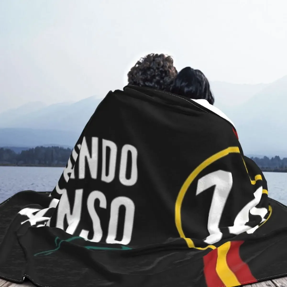 بطانية ناعمة من الفانيلا للأرائك ، غطاء سرير دافئ ، ديكور مفروشات ، بطانية مربعات قطيفة ، ألونسو 14 F1 ، الشتاء #3