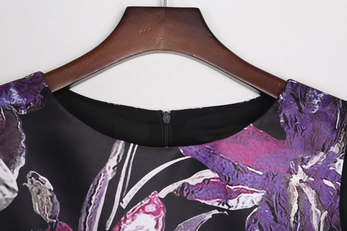 Vestido tubo con estampado floral para mujer, vestidos de verano sin mangas con cuello redondo