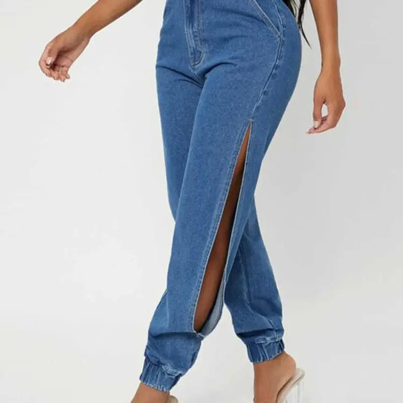 denimcolab-2023-fashion-side-split-leg-women's-jeans-loose-fit-chinese-manufacturer-no-brand-registered-trademark