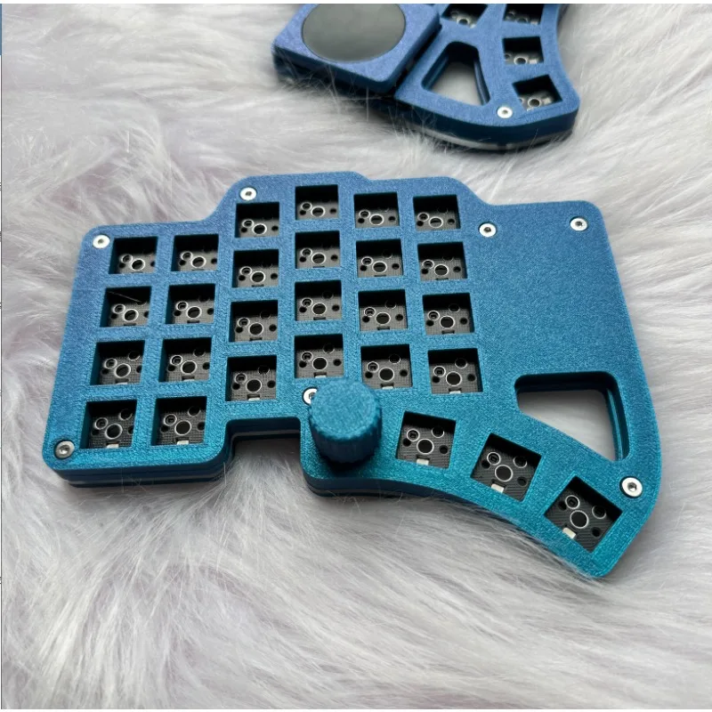 Dilemma max split kit de teclado personalizado impressão fdm com fio rgb soldagem/swap quente teclados da mão esquerda e direita mx/choc switch