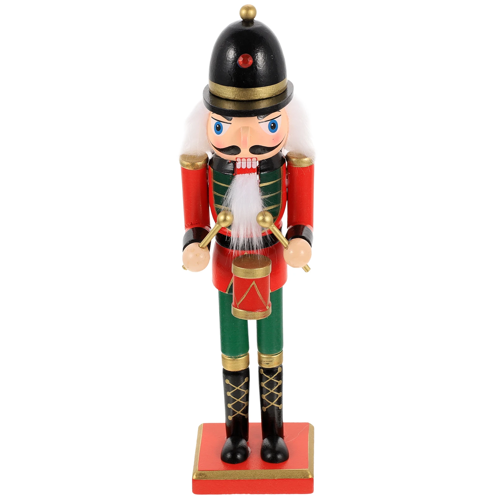 

Christmas Wooden Nutcracker Soldier Table Ornament Creative Xmas Desktop Decoration Wood Puppet Xmas Gift Desktop Nutcracker