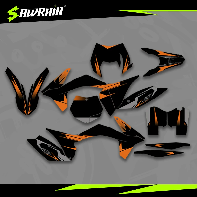 

Мотоциклетные графические фоны Sawrain, наборы наклеек для KTM EXC XCW SXF 11-12SXF 12-13EXC 010