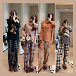 New Ladies Two-Piece Maternity Pyjamas Homewear Monthly Clothing Nursing Clothes Female Spring And Autumn Loose Leisure Homewear