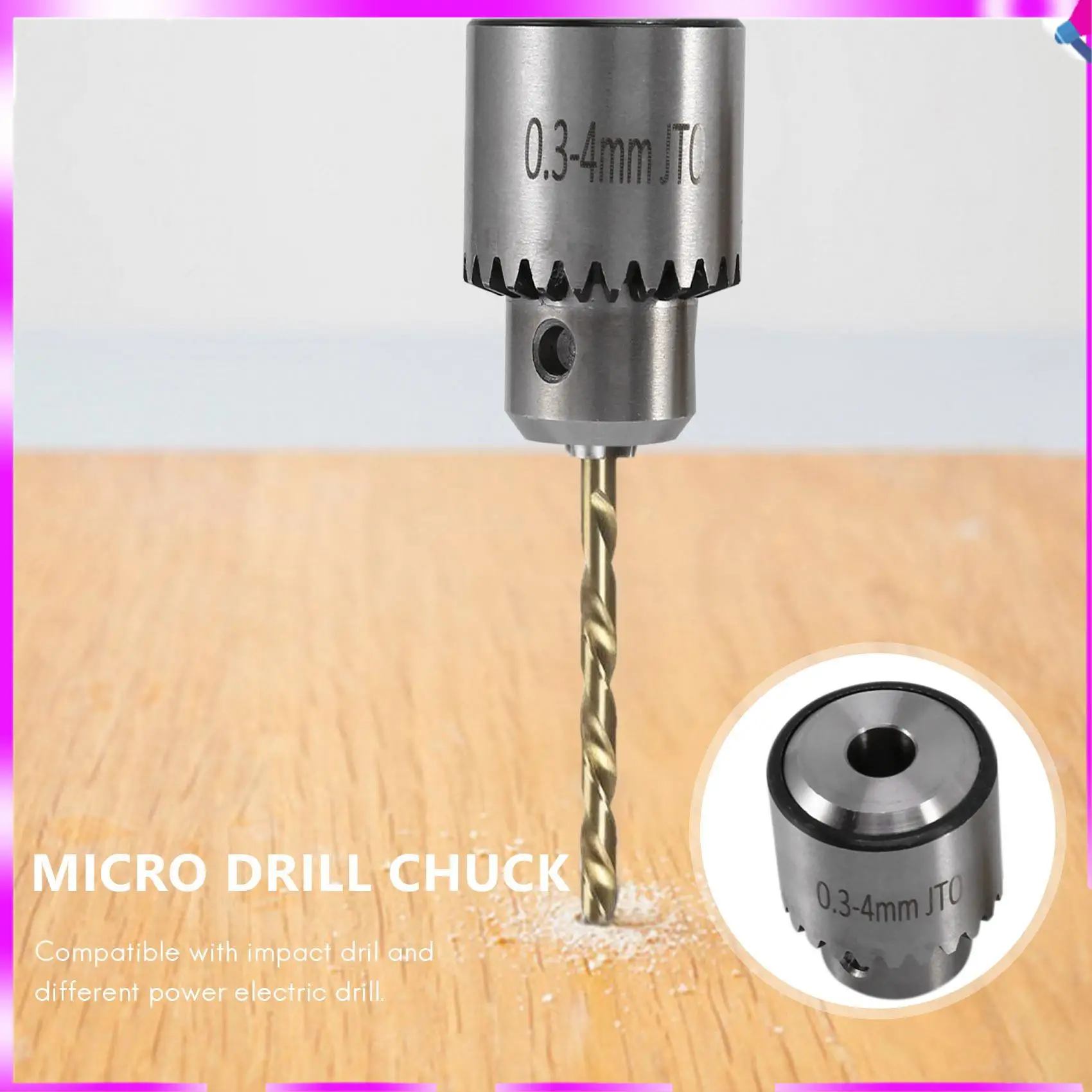 N96R ร้อนไฟฟ้าเจาะมินิเจาะ Chuck Key Keyless เจาะ Chucks 0.3-4 มม.ช่วงความจุ W/ 3.17 มม.เพลาเชื่อมต่อ Rod