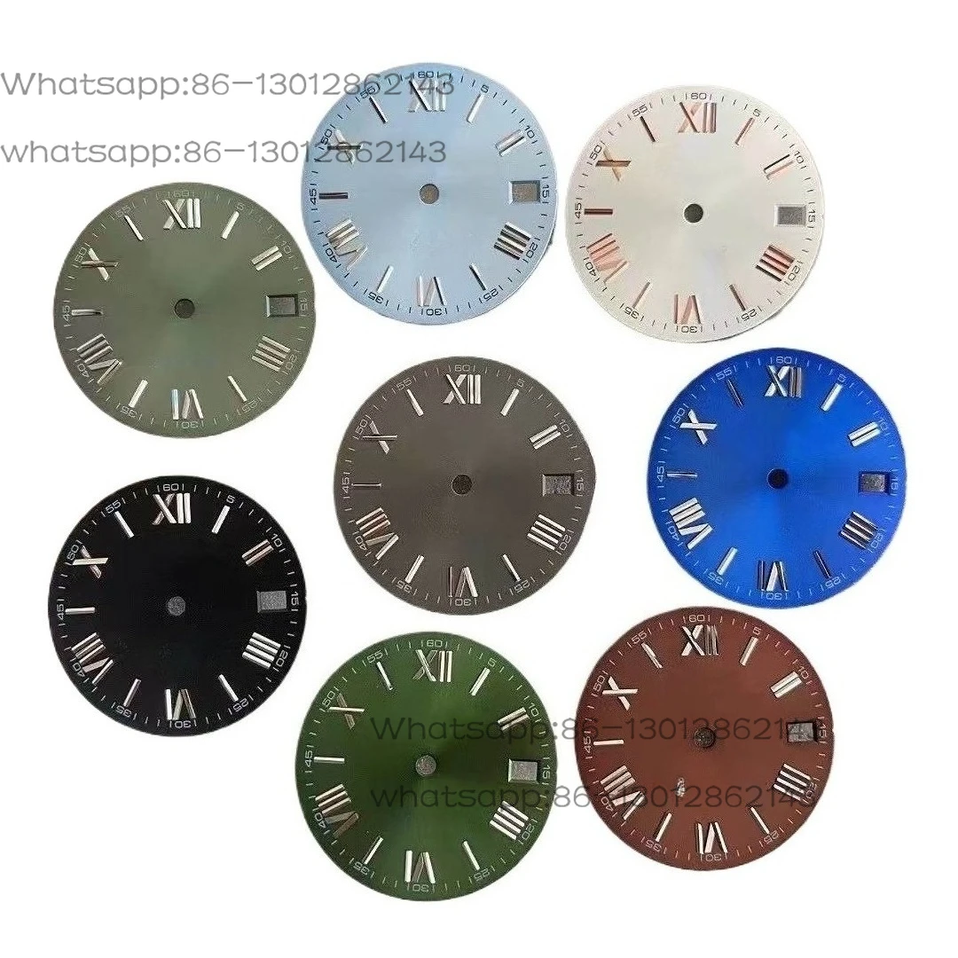 New log dial accessories Sun pattern literal 28.5mm fit NH35/36 movement