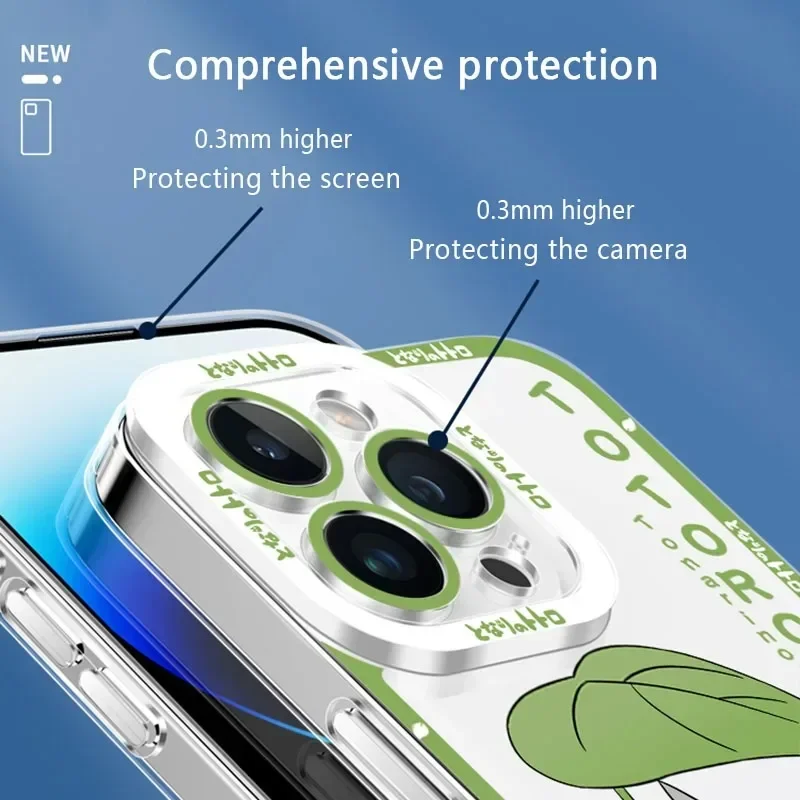 Cartoon Anime T-TotoroS Case For Samsung Galaxy S24 S23 S22 Ultra S21 S20 FE Note 20 10 Plus A15 A25 A35 A55 Silicone PC Cover