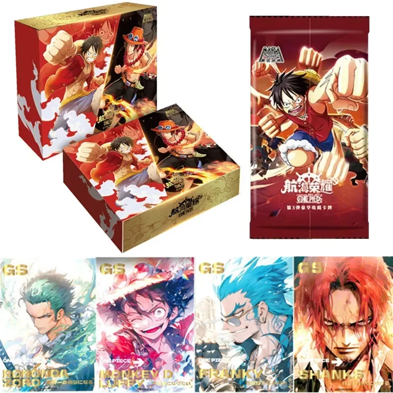 Novo cartão da série micah de uma peça luffy zoro sanji ace cartão de coleção de personagens de animação rara brinquedos infantis presente de natal de halloween