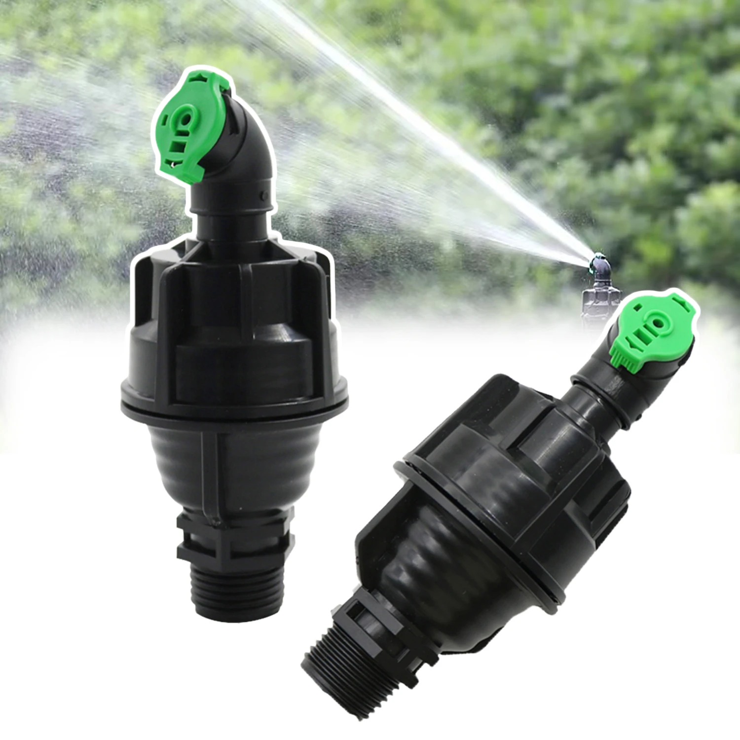 360 °   Automatisch rotierende Sprinklerdüse mit 1/2 Zoll Außengewinde, Fernspray, Garten, Bauernhof, Gewächshaus, Feldbewässerungsdüse