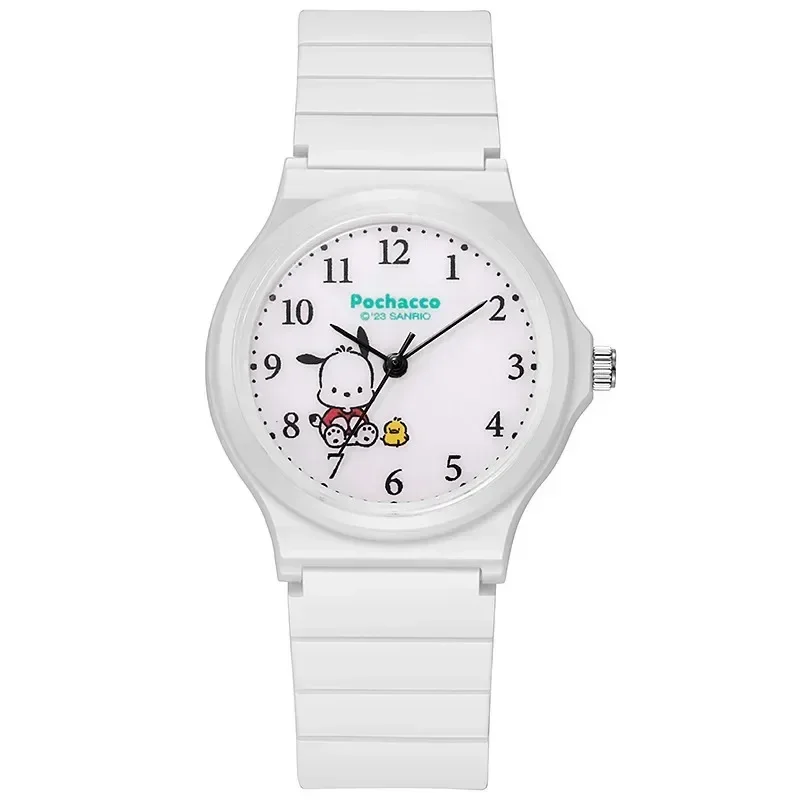 Sanrio Children Watch Kuromi My Melody Quartz Watch Cinnamoroll Pochacco Anime Children'S Student Silicone Watch Toys