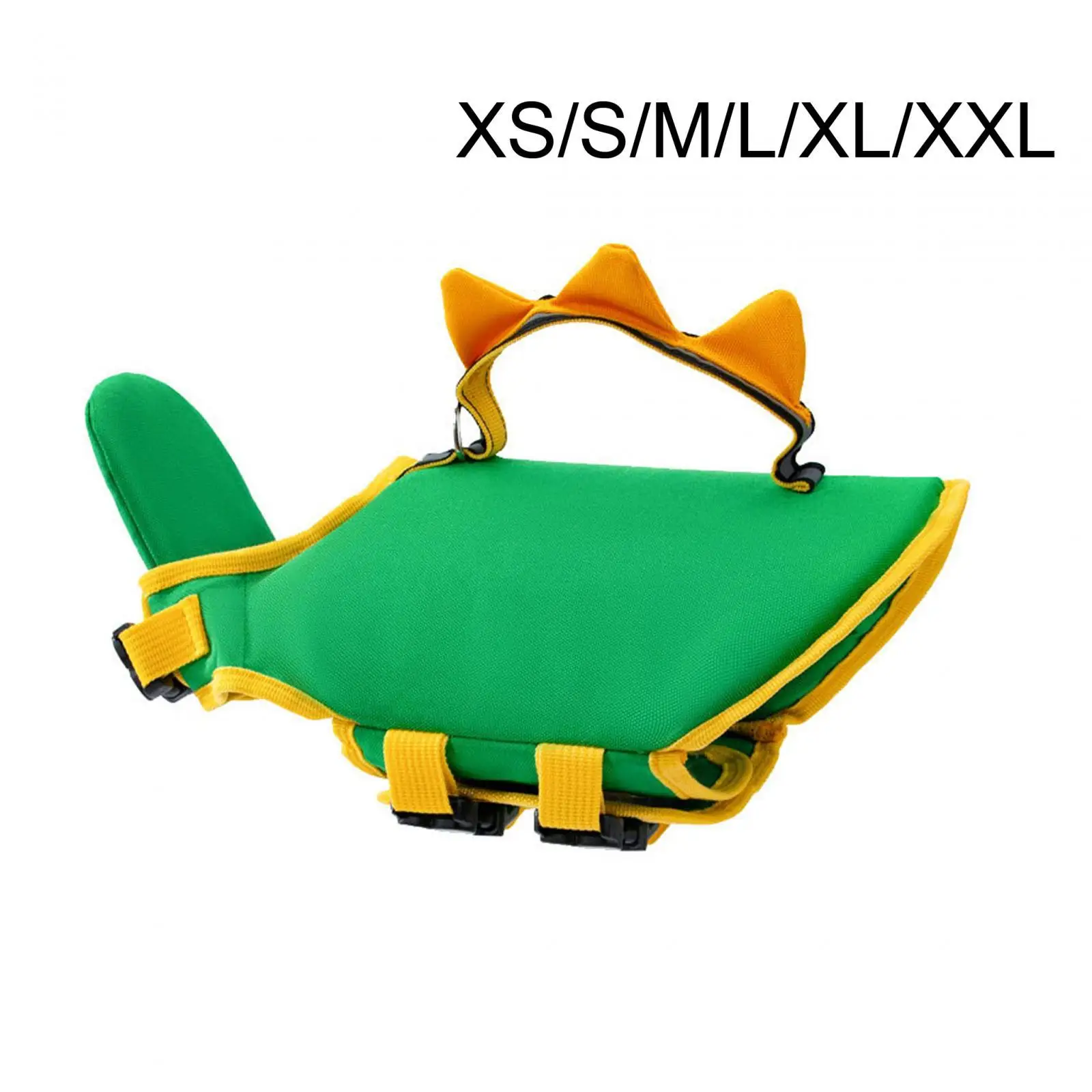 Dog Life Vest with Sturdy Handle Adjustable Strap Oxford Fabric Pet Flotation Jacket for Swimming Boating Lake River Adventure