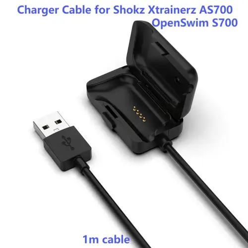 Imagen 1 del producto Cable cargador para Shokz Xtrainerz AS700 fuente de alimentación auriculares OpenSwim S700 accesorios de Cable de carga