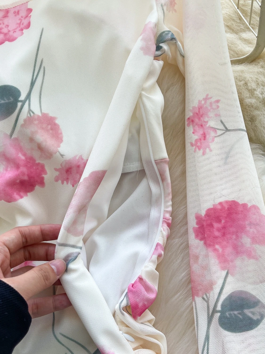 포멀리나 프린트 드레스 여성 2025 신상 패션 스탠드 넥 긴팔 컷아웃 시스루 메쉬 패치워크 슬림 바디콘 파티 드레스