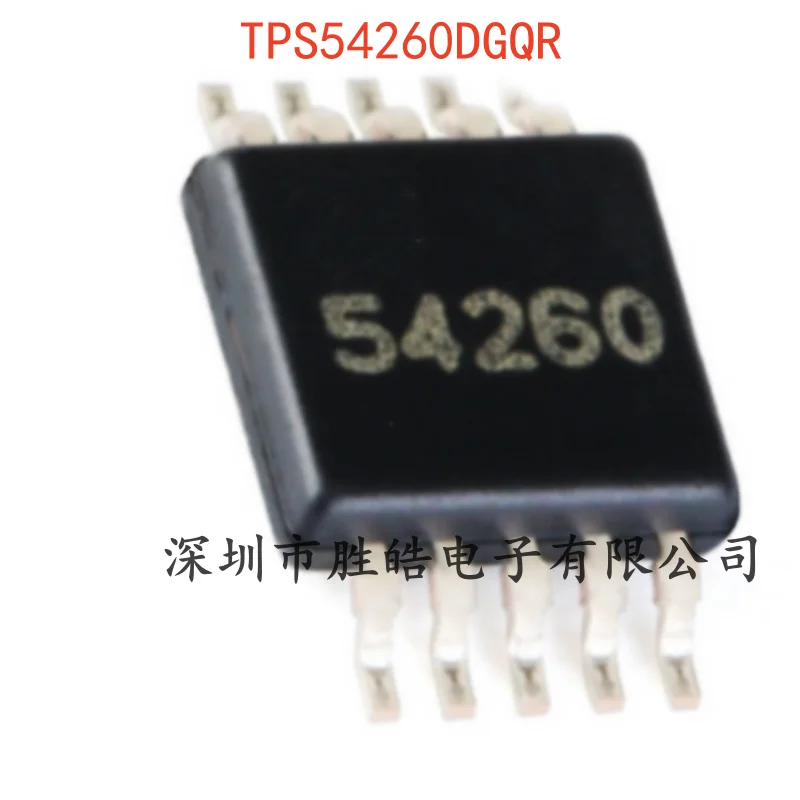 (5PCS)  NEW   TPS54260DGQR    3.5-60V 2.5A  Buck Converter Chip     MSOP-10   TPS54260DGQR    Integrated Circuit