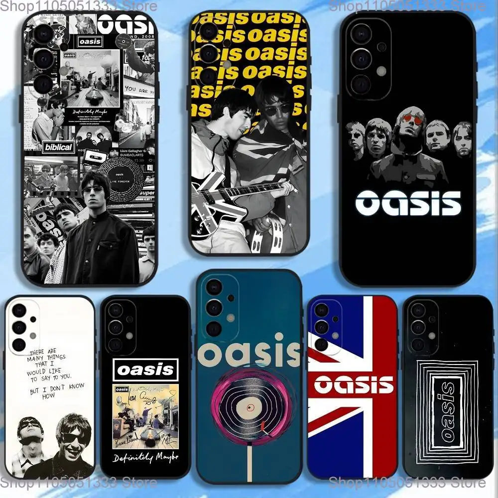 

O-Oasis Band Phone Case For Samsung S25,S24,S21,S22,S23,S30,Ultra,S20,Plus,Fe,Lite,5G Black Cover