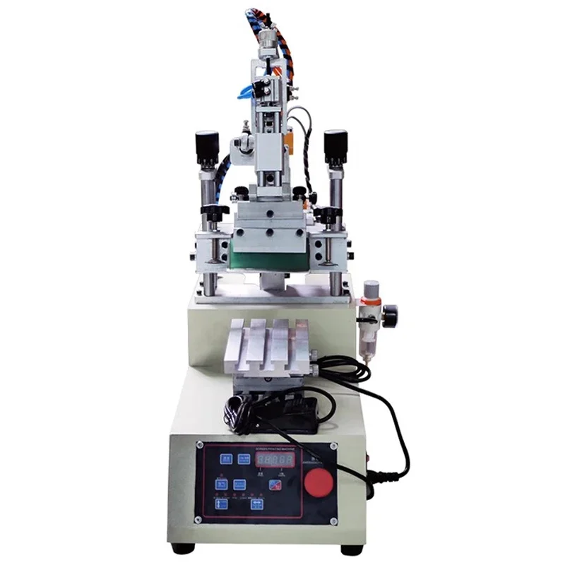 

Высокоточная машина для трафаретной печати полуавтоматическая Настольная мини-машина для трафаретной печати настольная плоскоструйная пневматическая машина