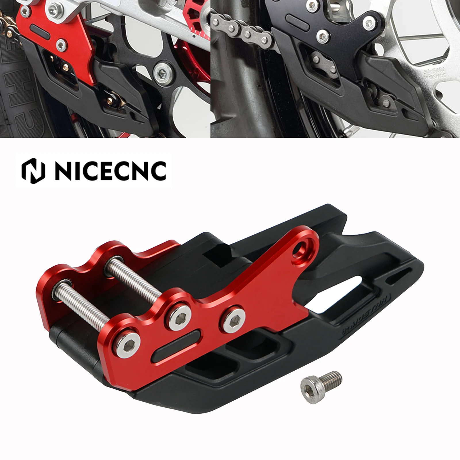 

For Honda CRF 250R 450R 2007-2021 CRF 250R 250RX 250X 450X 450L 450RX TPU Duralumin Motorcycle Chain guide Black Red Replacement