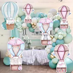 18/24/36inch Rabbit Hot Air Balloon KT Broad Bear Rabbit Balloon Cutout for Birthday Party Decoration Baby Shower Party Supplies