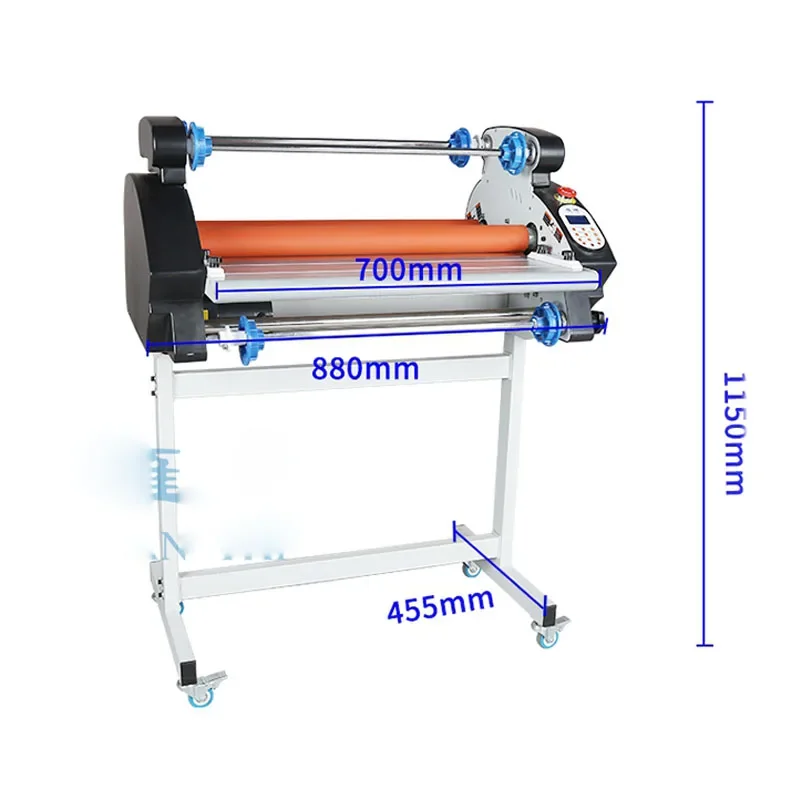 เครื่องเคลือบร้อน680A เคลือบฟิล์มนิรภัยอุณหภูมิสูงคลุมฟิล์ม