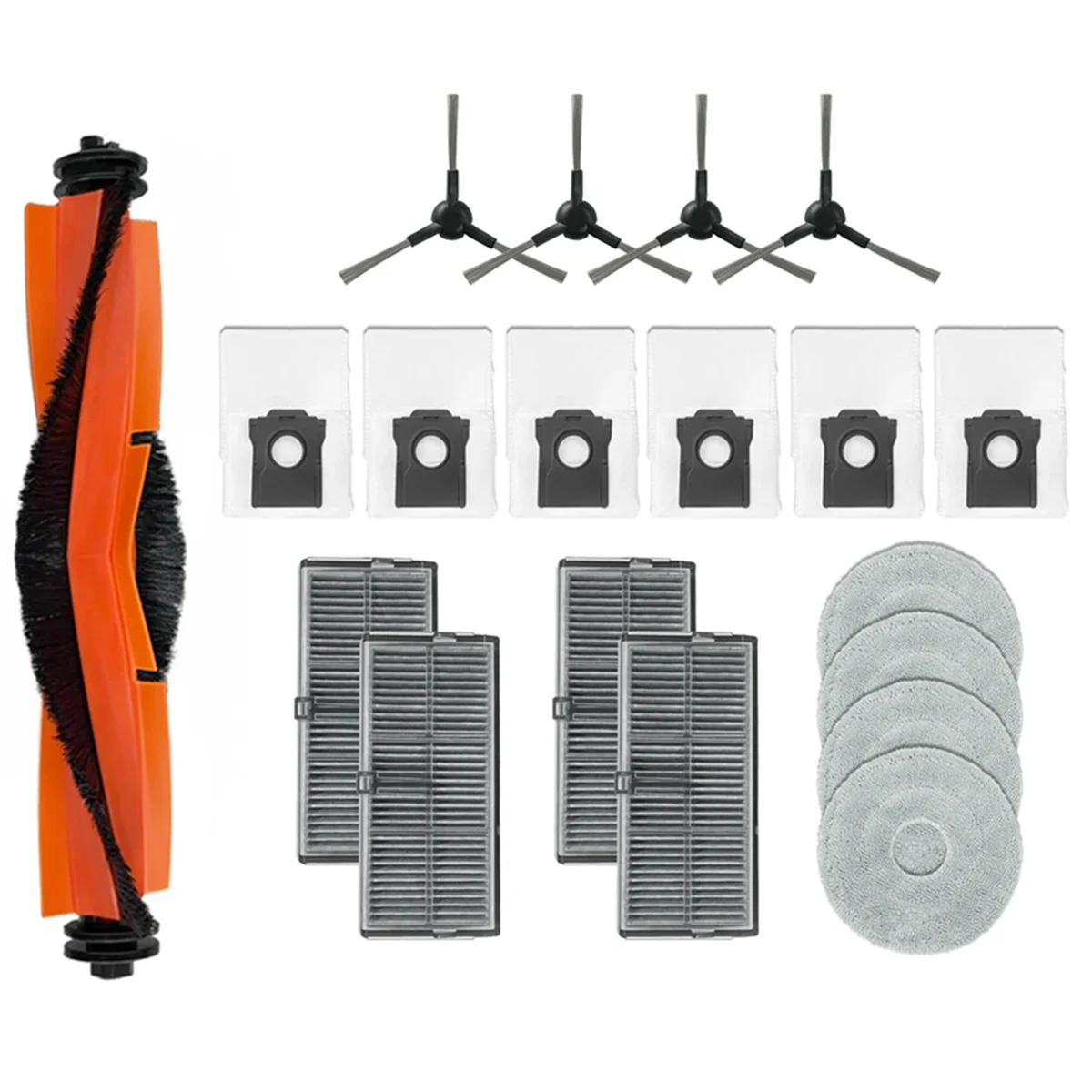 Para dreame l10s pro ultra calor, x30 ultra, x30 pro plus acessórios escova filtro mop pano sacos de pó peças reposição # A66K