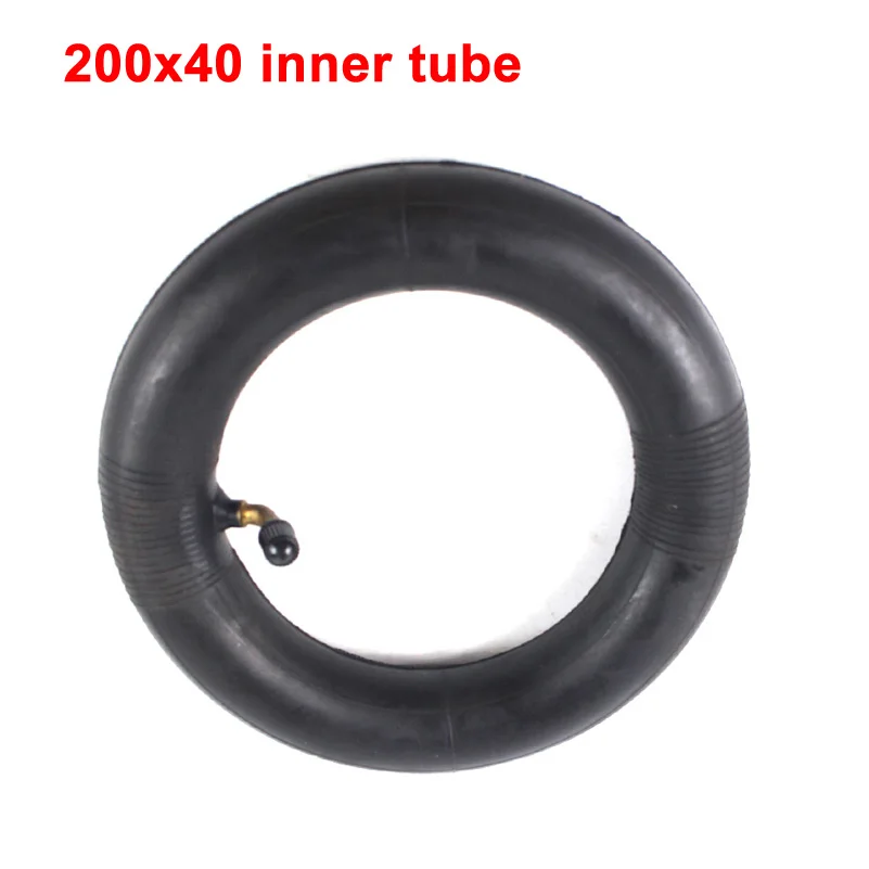 Free Shipping Rubber Tire and Wheel Hub 200X40 with A Bent Angle Valve Stem Electric Bicycle Tyre Electric Scooter Motorcycle