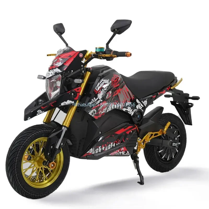 With fat tire2024 Factory Price Brushless 5000watt 8000 watts 72v Hub Motor Electric Motorcycle