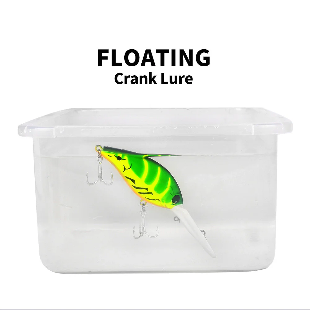 

PROBEROS 1pcs Fishing Lure 24.5g 12.5cm Hard Artificial Crankbait Lure 5 Color Minnow Fishing Bait Popper 4# Treble hook dw574