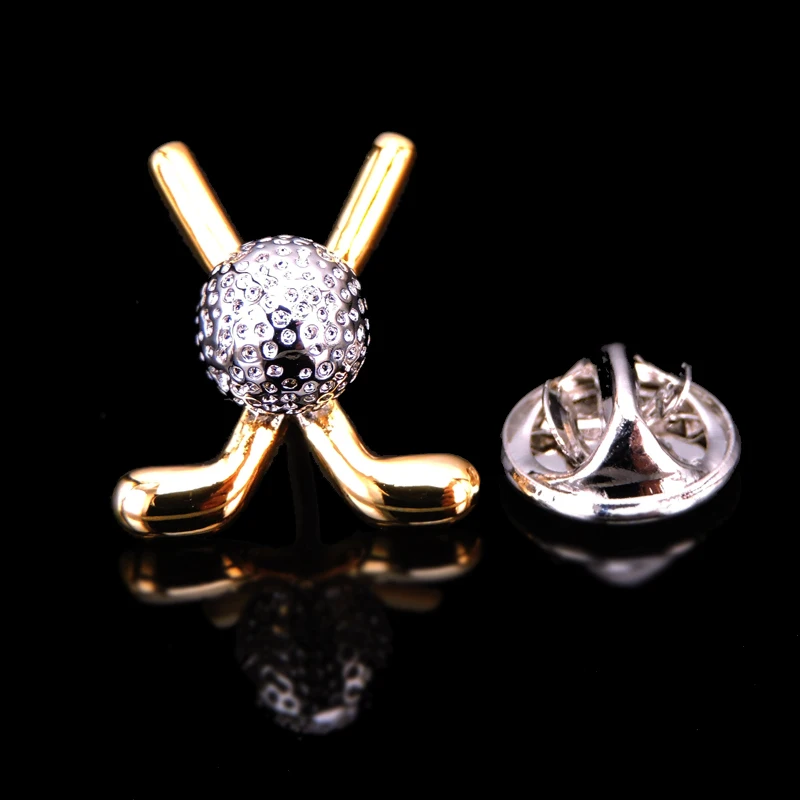 High quality golf boxing gloves brooch fashion brand denim clothing hat scarf suit lapel badge pin men\'s brooch