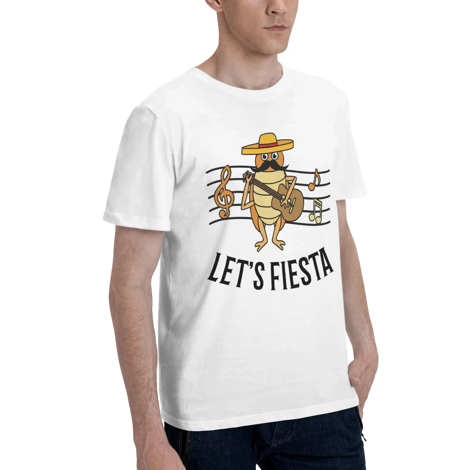 Let's Fiesta Cinco De Mayo  Outfit Men Women T Shirt 100% Cotton Tee Graphic Printed  T-shirt Clothing