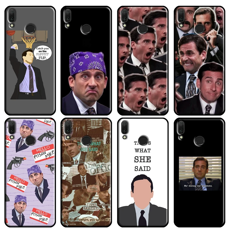 Michael Scott The Office Funny Humor Case For Huawei Y3 II Y5 Y7 2017 Y6 Prime 2018 Y9 2019 Y7A Y5P Y6P 2020 Nova 5T 2i Case