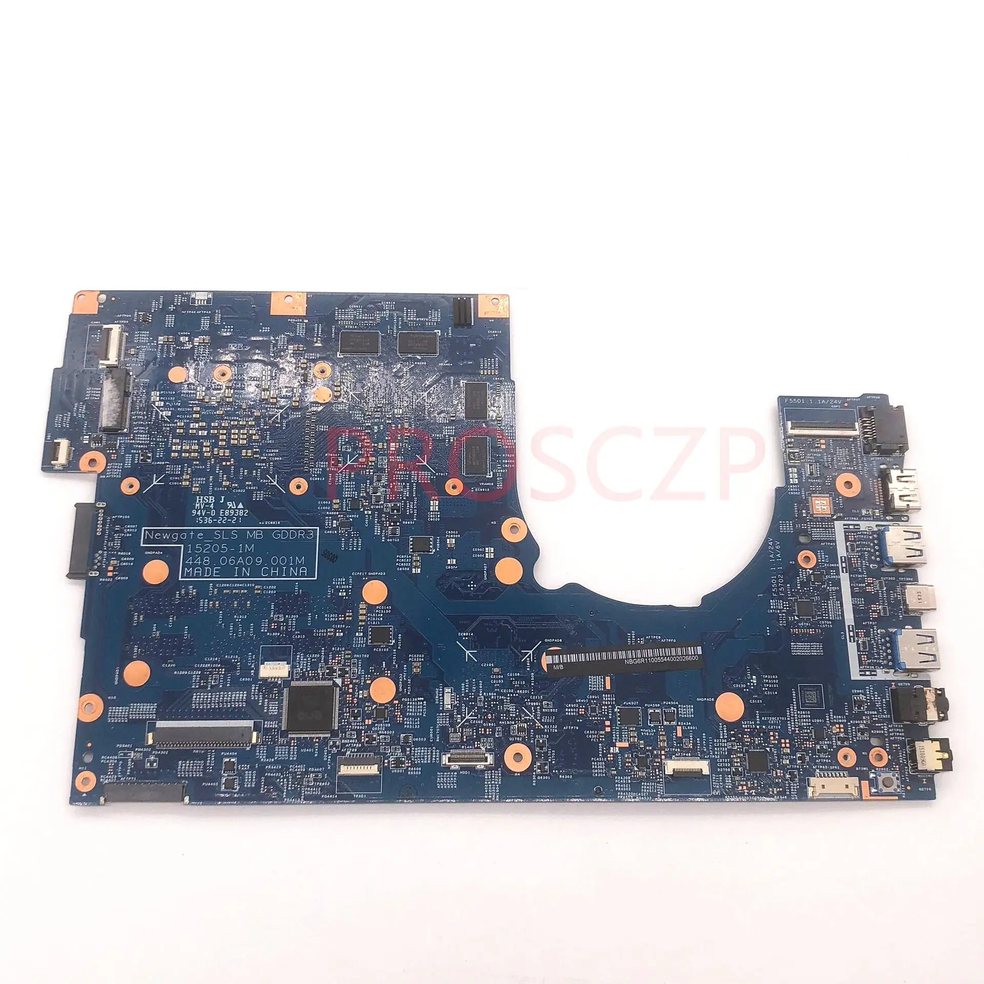 448.06A09.001M Mainboard FOR ACER VN7-592G NBG6R1105 Laptop Motherboard With SR2FP i5-6300HQ CPU GT950M 100% Full Working Well