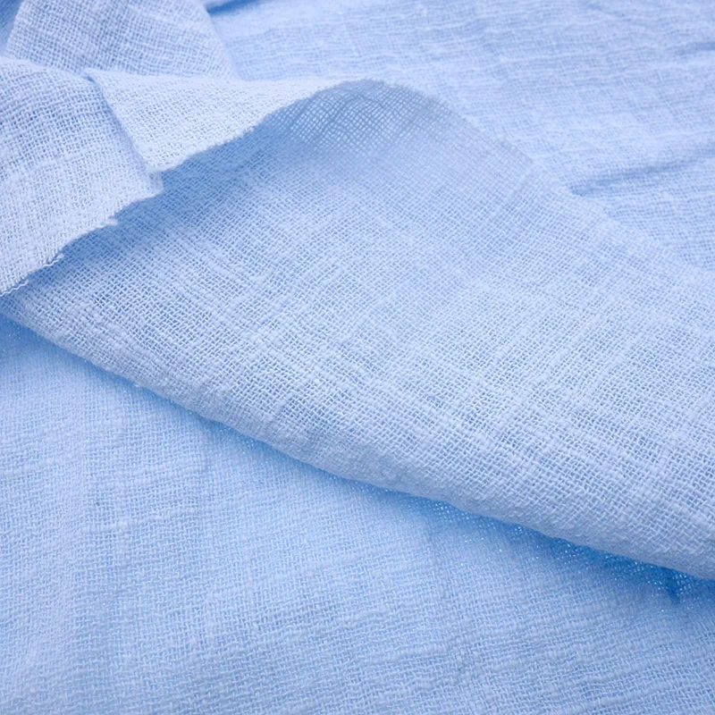 Solid Color Soft Thin Linen Cotton Fabric Organic Material Pure Natural Flax For Sewing DIY Handmade Clothes Patchwork Fabric