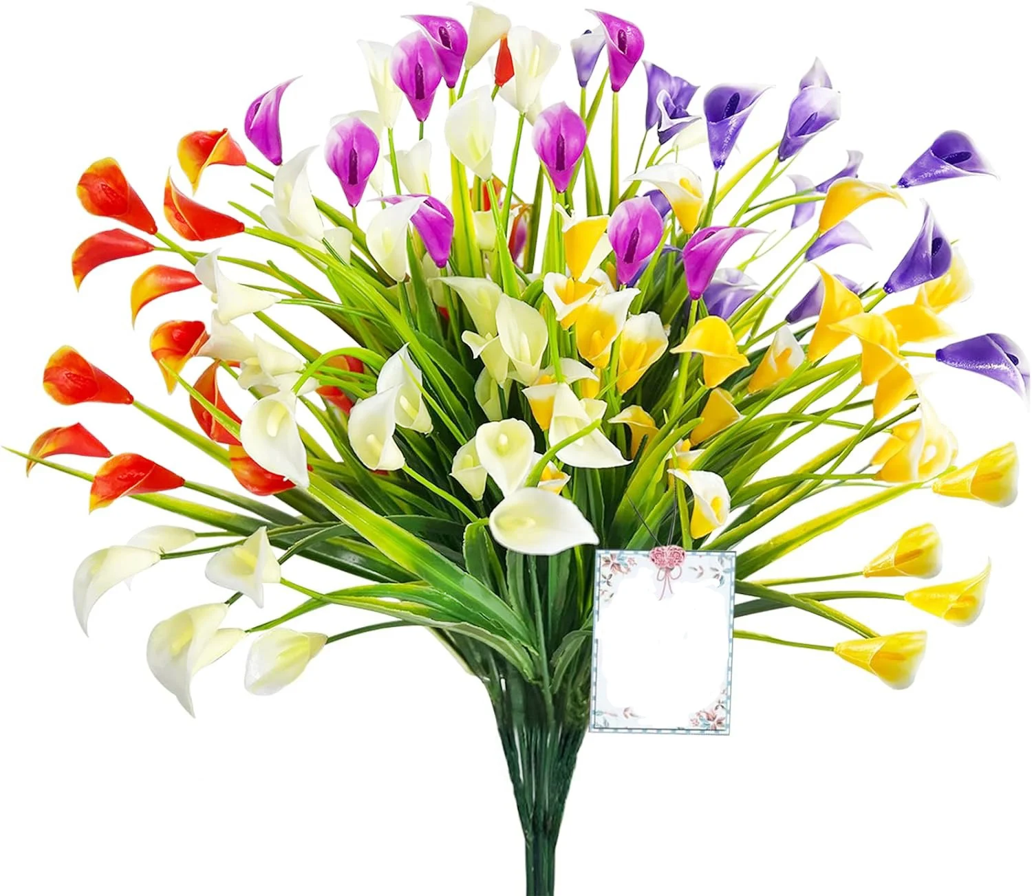 Artificial Calla Lily Bouquet 33cm Fake Flowers for Indoor Home Room Decor Garden Wedding Decora Outdoor Vase Flower Arrangement