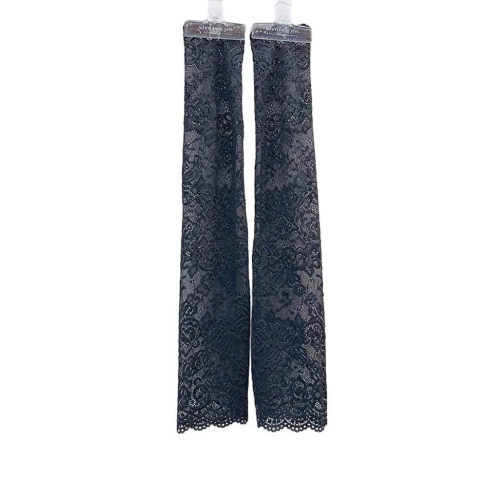 Mesh Lace Sun Protection Arm Sleeves Breathable Floral Embroidery Floral Lace Arm Sleeves Elastic Sleeve