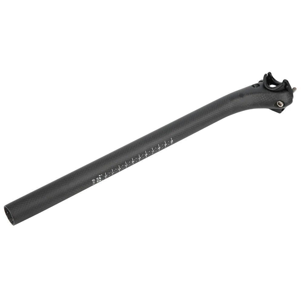 

Карбоновый легкий подседельный штырь для велосипеда 27.2x400 мм, матовый черный, для горных и шоссейных велосипедов