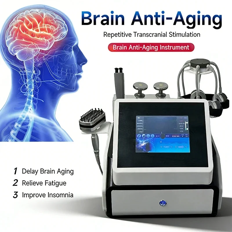 5D Magnetic Quantum Brain Anti-Aging Instrument Transcranial Magnetic Stimulator Head Massager for Meridian Dredging Health Care