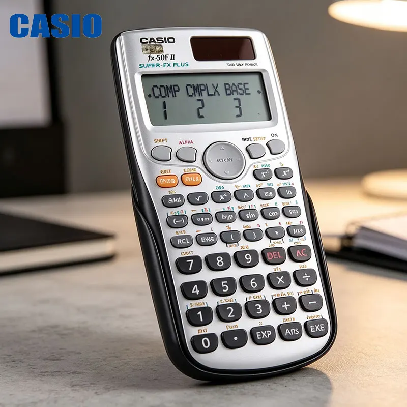 Casio FX-50FII/FX-82ES/MH-12/DH-12 Retail store cash register daily accounting tool - Compact design for business use