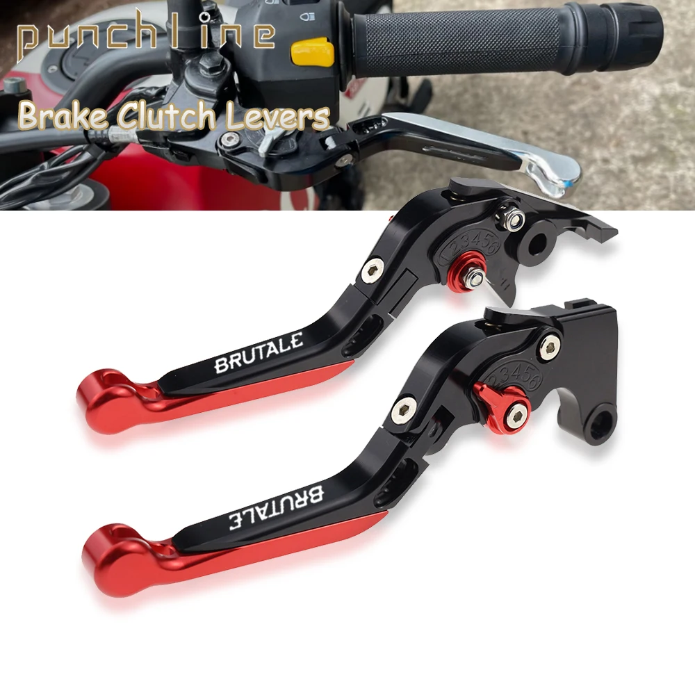 Fit Brutale 800 800RR 16-22 Adjustable Clutch Handles For Brutale 800 RC 18-20 Brutale 800 Rosso 20-22 Folding Brake Levers