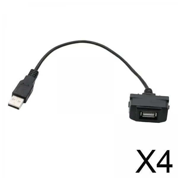 

Кабель для крепления на панели USB 2,0, автомобильная приборная панель, разъем для зарядки, удлинитель данных, адаптер для автомобильного USB-порта 12 В