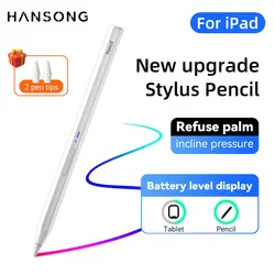 For Apple iPad New Stylus Pencil, for 2018-2024 iPad Air 11 13 M2 2024 Pro 11 13 M4 Attaches, charges, and pairs magnetically