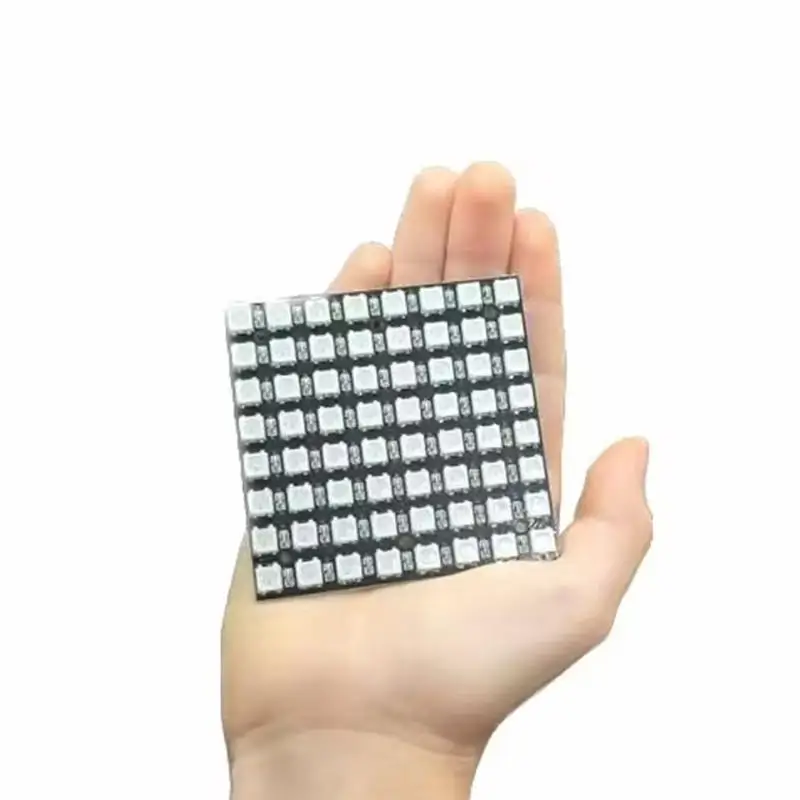 WS2812 8x8 64 Bit 5050 RGB LED Matrix Module Programmable Board for DIY Creative Light Display Projects