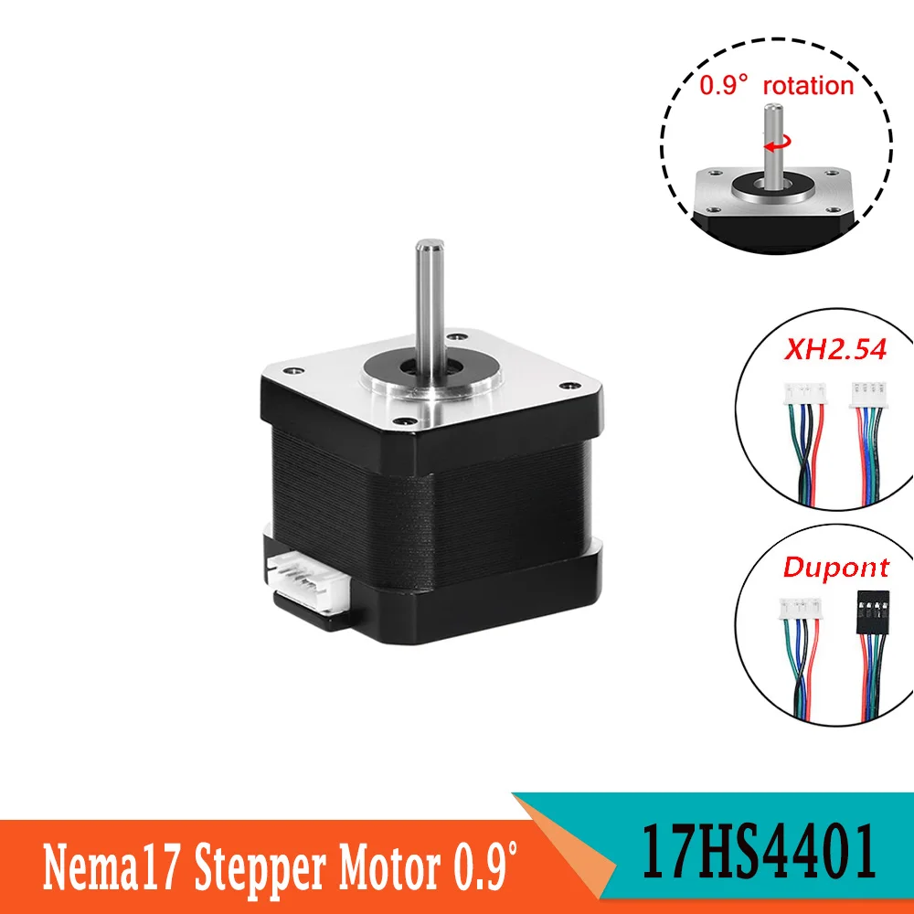 3D Printer Parts Nema17 Higher Precision Stepper Motor 0.9° 17HS4401 1.3A 280mN.m 4-Lead For CNC Laser Engraver 3D Printer